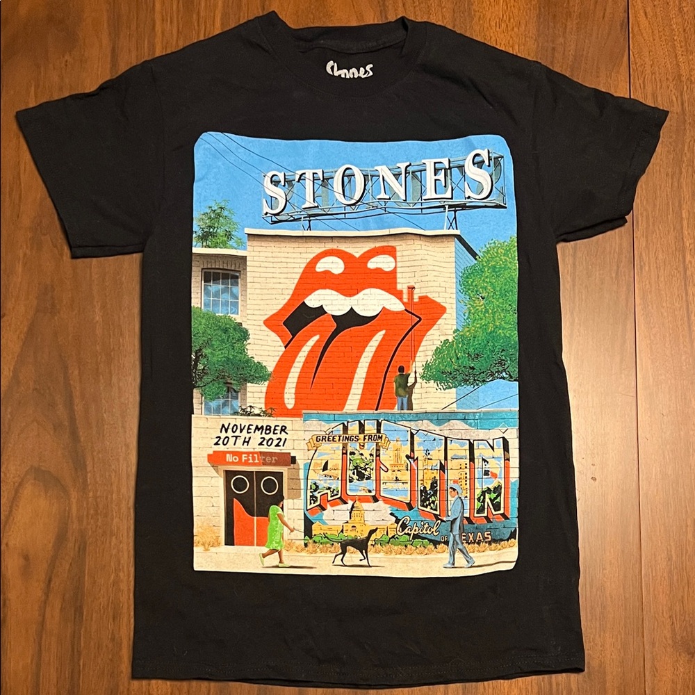 🆕 Rolling Stones 2021 Tour Official Austin, Texas Shirt